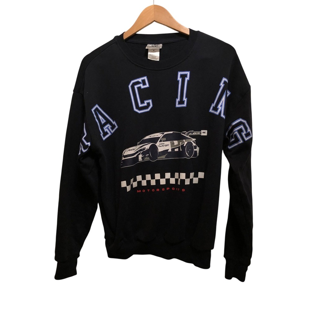 Honda Racing HRC Motorsports Sweatshirt‎ Navy Blue Graphic Pullover Mens Medium
